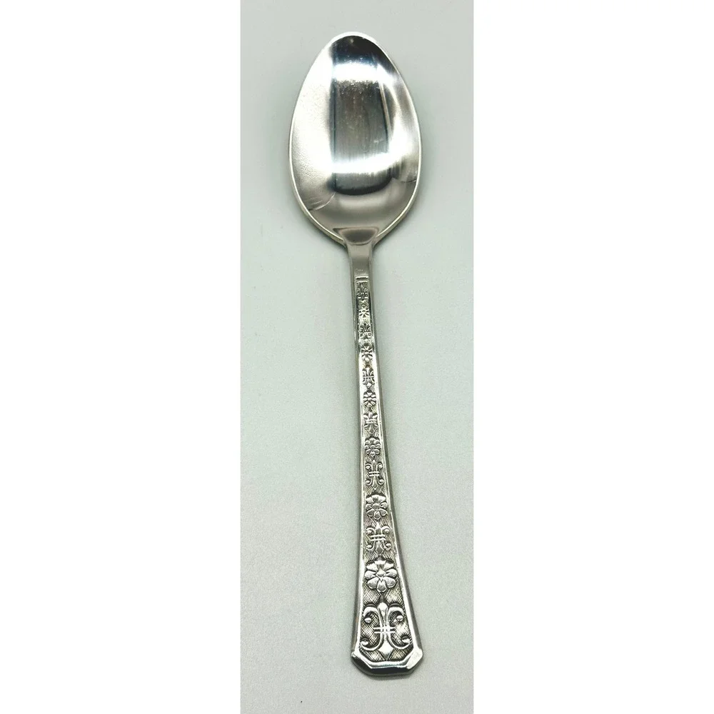 Interpur Florenz 8 Petal Flower Tablespoon Stainless Flatware Korea Lot‎ of 8
